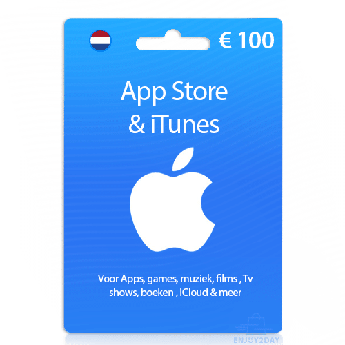 Bloedbad belegd broodje Spanning 100 euro Apple gift card | App store tegoed | iTunes kaart | Nederlands