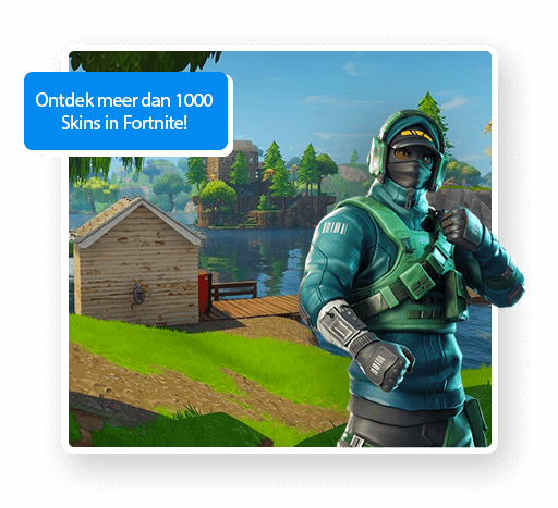 Fortnite v-bucks en skins