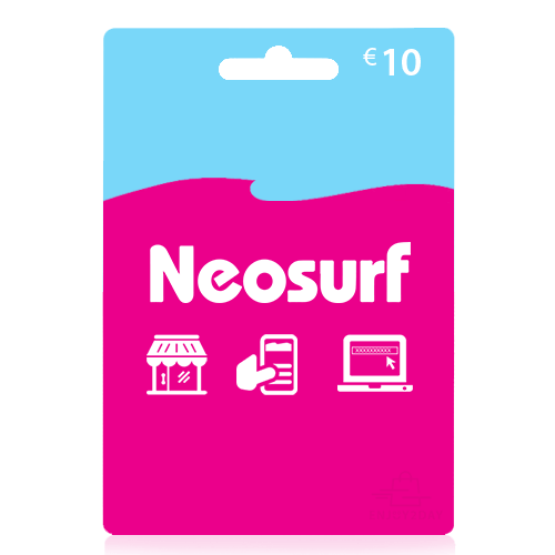 10 Neosurf tegoed | Neosurf Vouchers | Neosurf cadeaukaart | EU