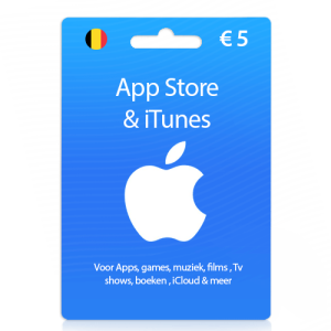 5 euro iTunes Kaart belgie