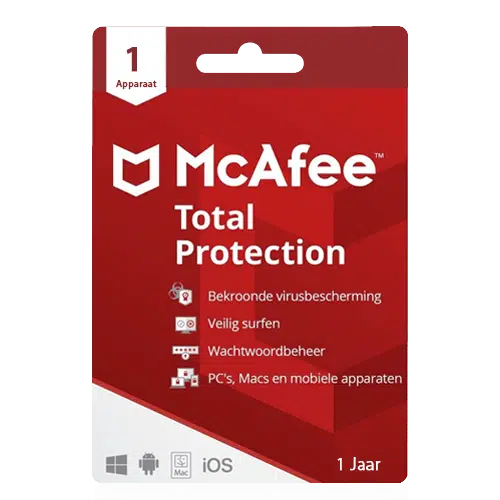 Mcafee total protection 1 jaar