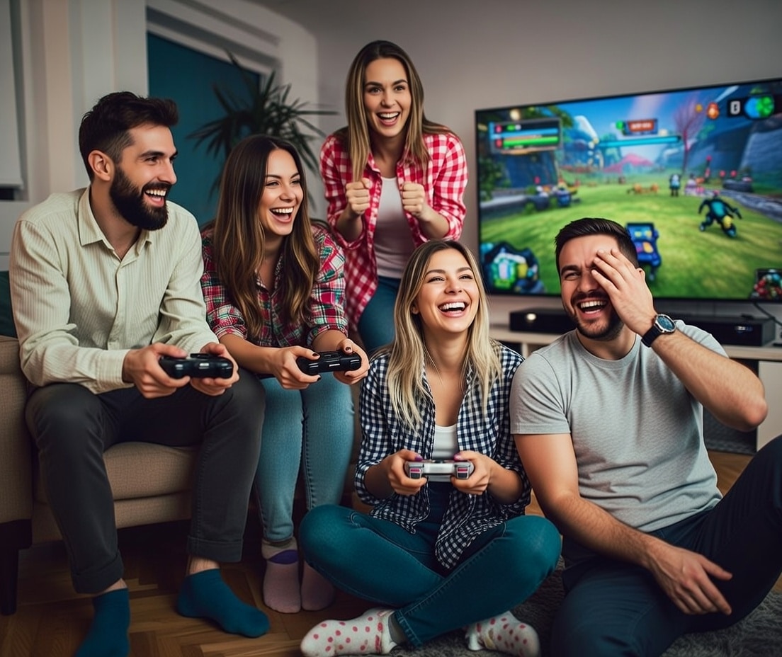 gamen met vrienden