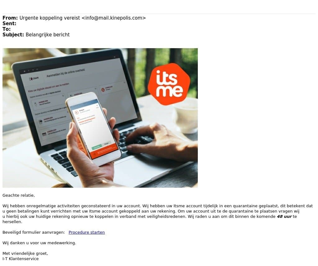 Itsme fraude