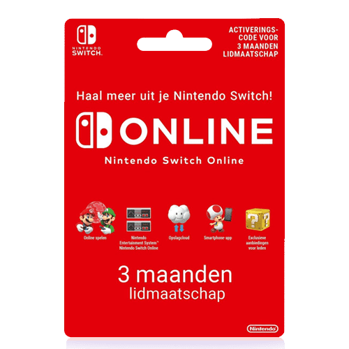 Nintendo switch 3 maanden kaart