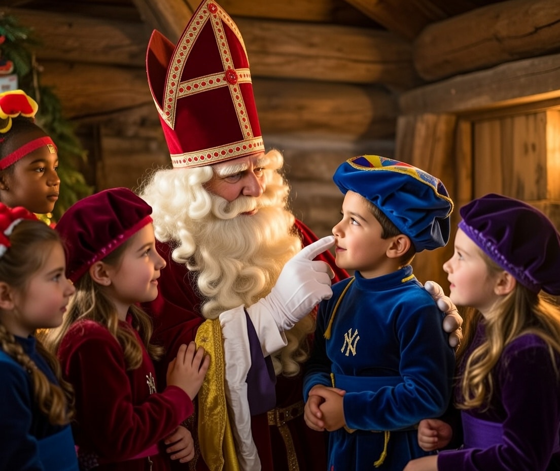 sinterklaas blije kinderen